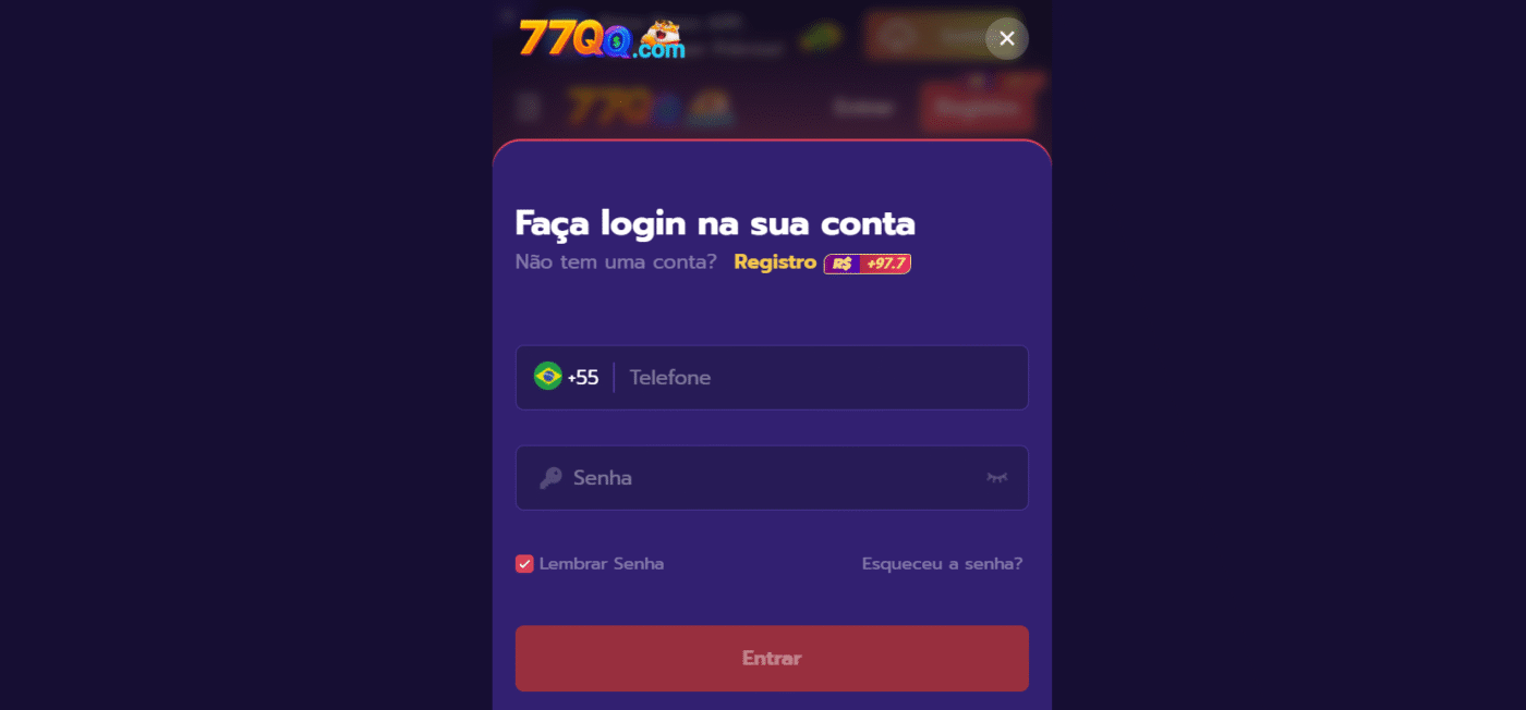 Entrar na 77QQ – Processo Simples que Todos Podem Realizar
